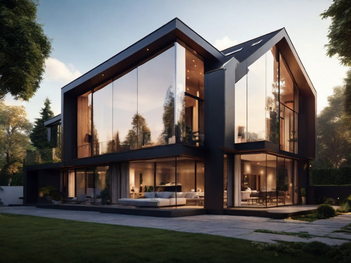 Fasad Rumah Scandinavian Mewah